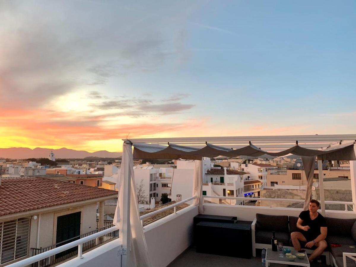 Sonne & Meerblick Aus 40 Grad Heissem Whirlpool Geniessen - Zentral Am Hafen Und Dennoch Ruhig Cala Ratjada  Kültér fotó